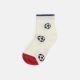 BOY SOCKS CREAM FOOTBALL PRINT