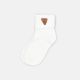 BOY SOCKS OFF WHITE LEATHER PATCH