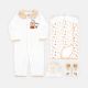 BABY BOYS SUIT SET CREAM HELLO FRIEND BEAR