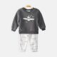 BOY SUIT BLACK AIRPLANE SHERPA