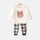 BOY SUIT WHITE BABY BEAR SHERPA