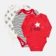 BOY BODY SUIT PK-3 RED 