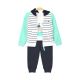 BOY SUIT GREEN STRIPED TURTLE