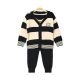 BOY SUIT BLACK CROCHET SMILEY