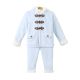 BOY SUIT SKY BLUE VELVET WOOLEN MOON & PANDA