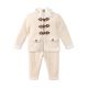 BOY SUIT BEIGE VELVET WOOLEN MOON & PANDA