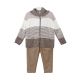 BOY SUIT BROWN STRIPES