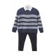 BOY SUIT NAVY WIDE STRIPES