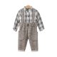 BOY SUIT GREY CHECKERED