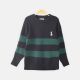 BOY SWEATER POLO PATCH BLACK