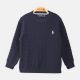 BOY SWEATER NAVY CABLE KNITTED