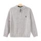 BOY SWEATER GREY KNITTED POLO