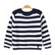 BOY SWEATER NAVY KNITTED STRIPES