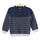 BOY SWEATER NAVY KNITTED STRIPES