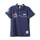 BOY T-SHIRT NAVY #WITHOUTADOUBT COLLARED