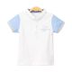 BOY T-SHIRT WHITE LACOSTE COLLARED