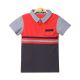 BOY T-SHIRT RED COLLARED