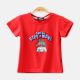BOY T-SHIRT RED EMBOSED