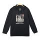 BOY T-SHIRT BLACK STEP UP HOODED