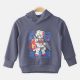 BOY T-SHIRT GREY ANIME HOODED