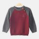 BOY SWEATER FINE KNITTED MAROON