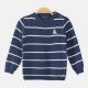 BOY SWEATER FINE KNITTED BLUE STRIPPED