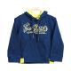 BOY T-SHIRT INDIGO THE BRONX HOODED