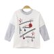 BOY T-SHIRT WHITE ZIP STARS