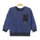 BOY T-SHIRT MIDNIGHT BLUE TEXTURED