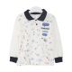 BOY T-SHIRT WHITE COLLARED NO MORE MESSAGE