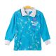 BOY T-SHIRT TEAL COLLARED NO MORE MESSAGE