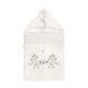 CARRY NEST WHITE TROPICAL FLOWERS