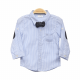 BOY SHIRT-WHITE/BLUE STRIPES