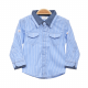 BOY SHIRT-BLUE/WHITE LINES