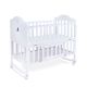 WOODEN COT - WHITE