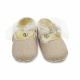 GIRL PRE WALKERS SHOES-PINKISH GOLD