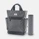 TINNIES BABY DIAPER BAG PACK MINIMAL TEXTURED GREY