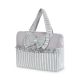 DIAPER BAG GREY STRIPED BOW