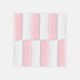 FACE TOWEL PK-12 WHITE PINK