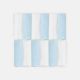 FACE TOWEL PK-12 WHITE BLUE