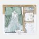 FANCY FROCK SET LIGHT GREEN NET