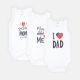 BOY BODY SUIT MOM & DAD LOVE