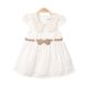 GIRL FROCK WHITE SEQUINED
