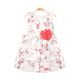 GIRL FROCK RED FLORAL LAYERED