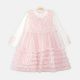 FANCY FROCK PEARL PEACH FRILL