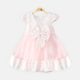 FANCY FROCK SOFT PEACH BOW