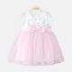 FANCY FROCK FLAMINGO PINK SHIMMERY NET