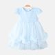 FANCY FROCK ICE BLUE FRILL