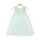 FANCY FROCK GREEN GLITTERY FLORAL TULLE