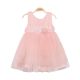 FANCY FROCK PINK FLORAL LACE TULLE